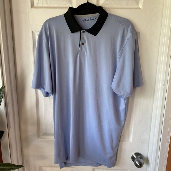 Greyson Polo Shirt Men’s XL Light Blue Short Par 4 Golf - Picture 1 of 11
